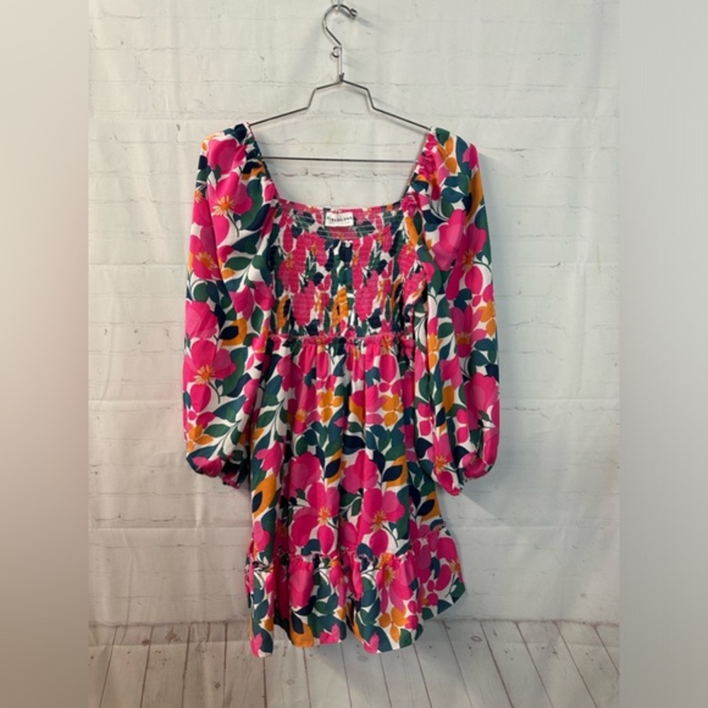 First Love Floral Babydoll Dress Medium NWT